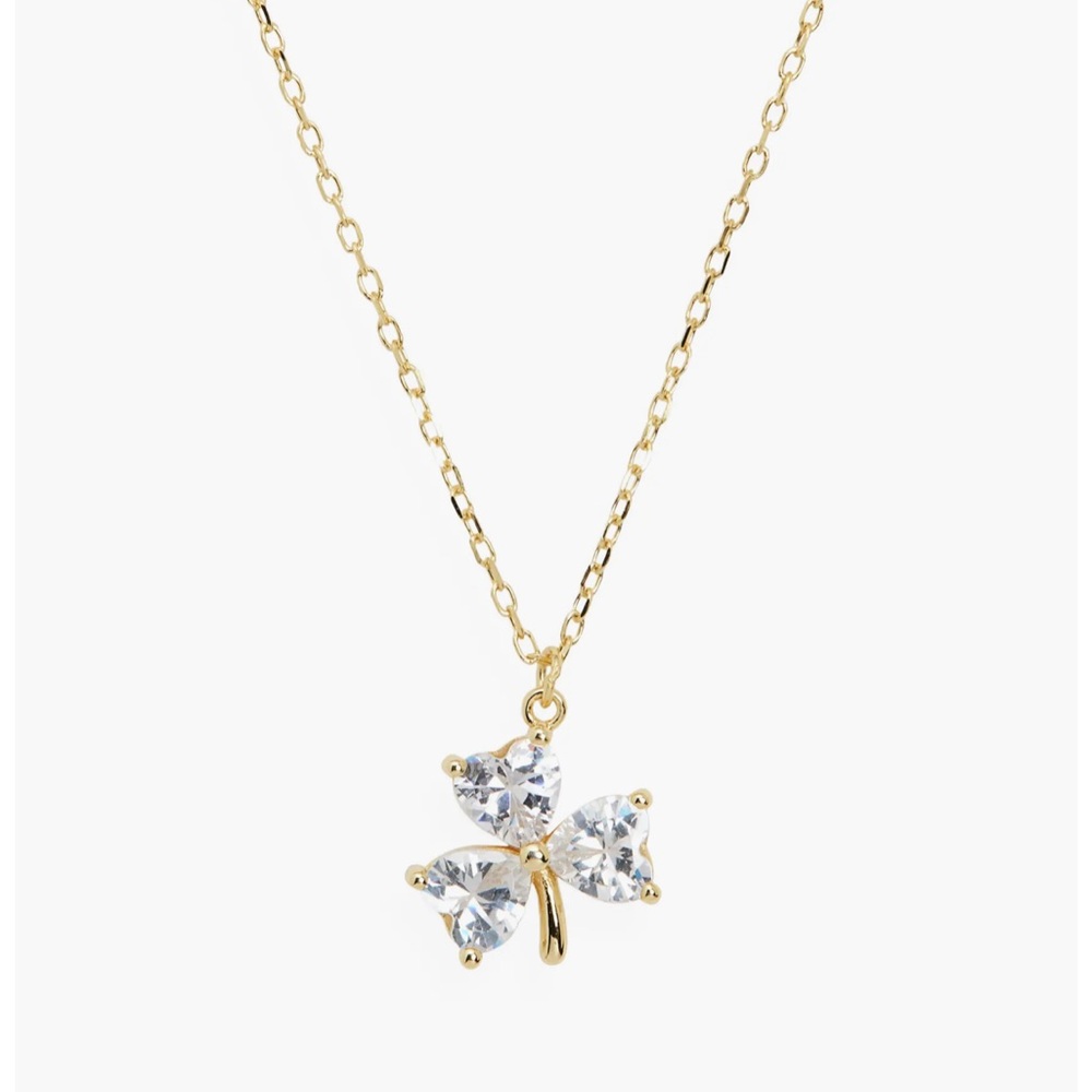 Gold Clover Pendant Necklace